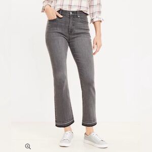 LOFT kick crop jeans black wash 28/6